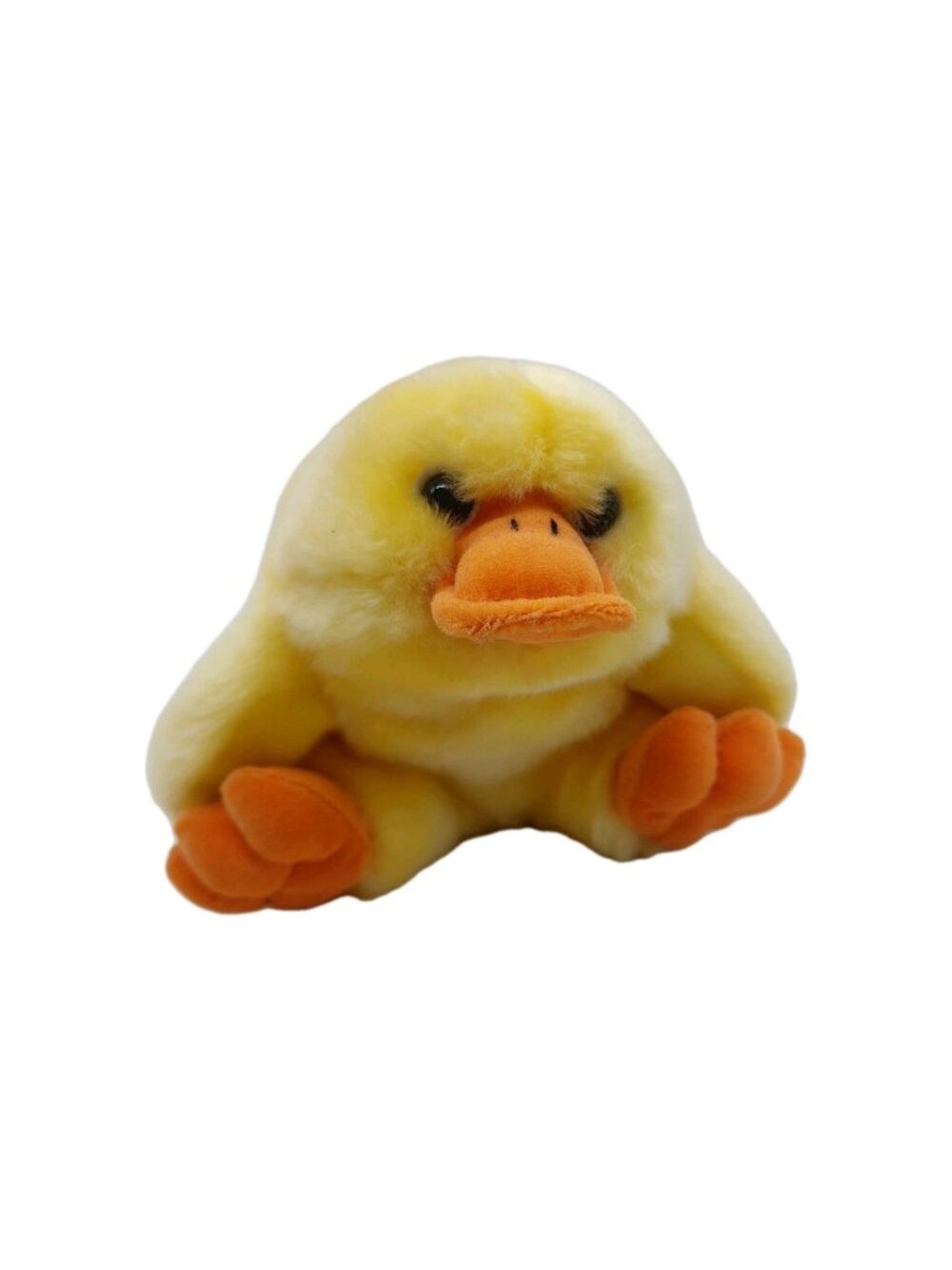 SKM Plush Duck Chick 6" Sitting Stuffed bean bag yellow Orange Easter